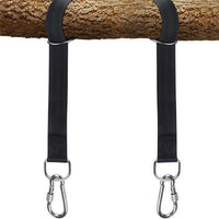 Outdoor Polyester Swing Hammock Tree Hanging Straps Kit with Storage Bag and Carabiners