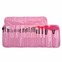 Professional Makeup Brush Set with Wooden Handles and Horse Hair Bristles, Cosmetic Tool Kit with Storage Bag