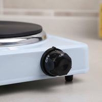 Adjustable Temperature Portable Electric Hot Plate All Cookware Compatible Single Burner Hot Plate Easy Clean Single Burner Electric Cooktop Heats Up Quickly & Evenly for Travelers, Students, Laboratory, Travel, Camping, Dorm Room