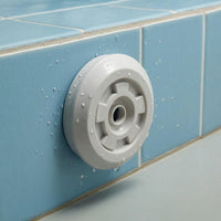 Glue-in Straight-Through Pool Fitting ABS Plastic Pool Inlet Fitting PVC Pipe Low-Profile