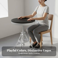 Sturdy Construction Wrought Iron Table and Chair Wear-Resistant Industrial Design Dining Set High-Temperature Baked Paint Industrial Dining Set Rust-Proof for Homeowners, Apartment Dwellers, Couples, Milk Tea Shop, Small Eatery, Reception Area