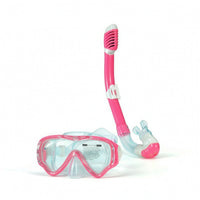 Anti-Fog Snorkeling Gear with Splash Guard Adjustable Snorkel Mask with Nose Cover Flexible Snorkeling Mask with Snorkel Tube Clear-Vision for Beginners