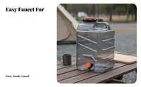 Portable Water Tank with Spigot Food-Grade Material Portable Water Tank Leakproof Outdoor Equipment for Campers, Drivers, Home, Car Travel, Road Trips