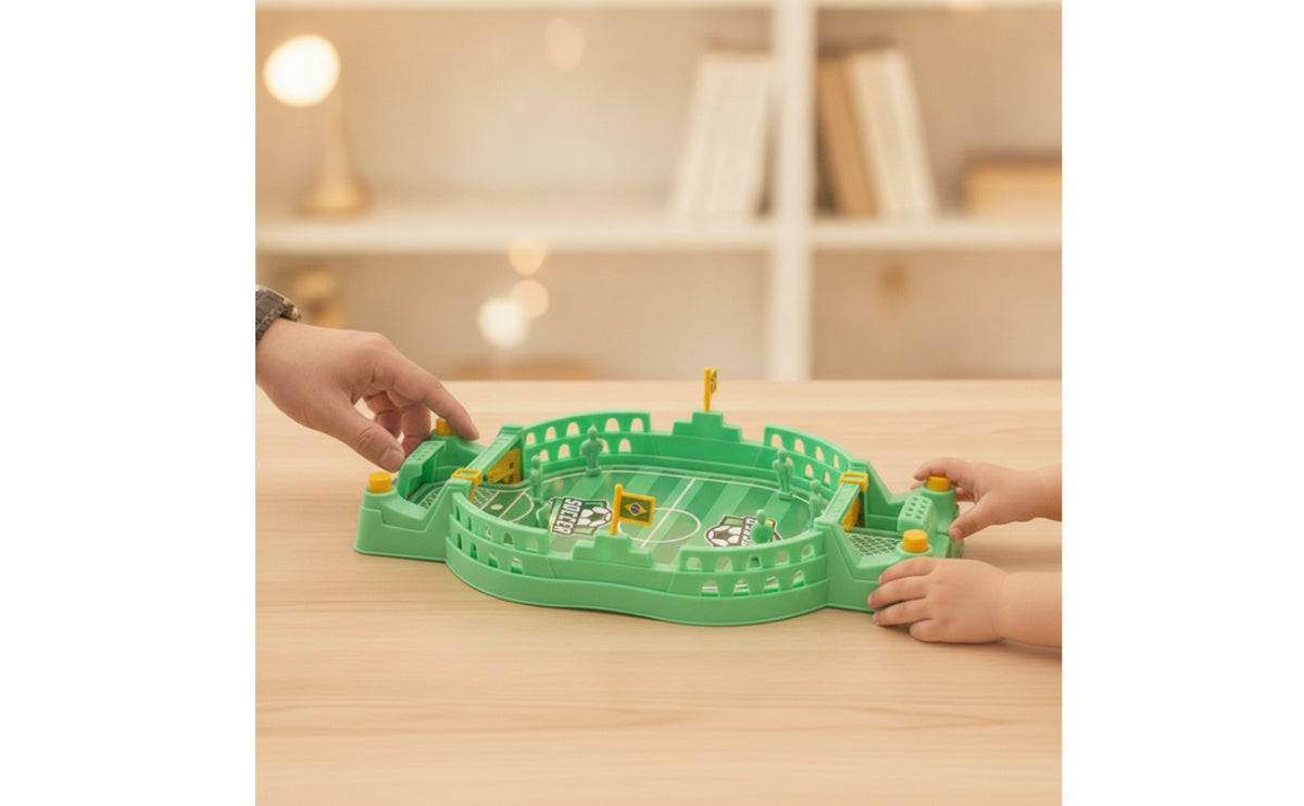Hand-Operated Mini Tabletop Soccer Game Compact Tabletop Soccer Game Portable Toy Lightweight for Children, Families, Home, Travel, Party