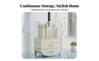 Desktop Organizer with Drawers Drawer Design Tiered Storage Unit with Drawers