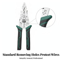 9-Inch Wire Stripping Pliers Metal Head Wire Stripping Plier Lightweight Electrical Pliers Compact