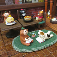 Zakka Japanese Style Cafe Miniature Cat Monkey Figurine Desktop Ornament