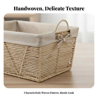 Woven Rope Basket multipurpose Storage container Soft Texture for Nursery, Students