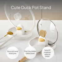 Goose Pot Lid Holder Kitchen Organizer Rack