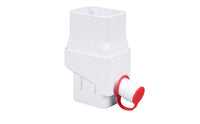 Smooth Finish Downpipe Diverter Stepped Design Plastic Rainwater Diverter Rectangular Shape Downspout Rain Collector