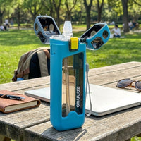 Square Water Bottle Space-Saving Design Water Bottle Easy to Carry Drinking Container for Journeyers, Commuters, School, Office, Outdoor