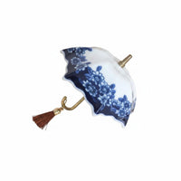 Traditional Chinese Design Ceramic Umbrella Tea Strainer Hand Painted Pattern Umbrella Tea Strainer