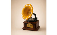 Miniature Gramophone with Sound Amplifier Nostalgic Phonograph Music Player
