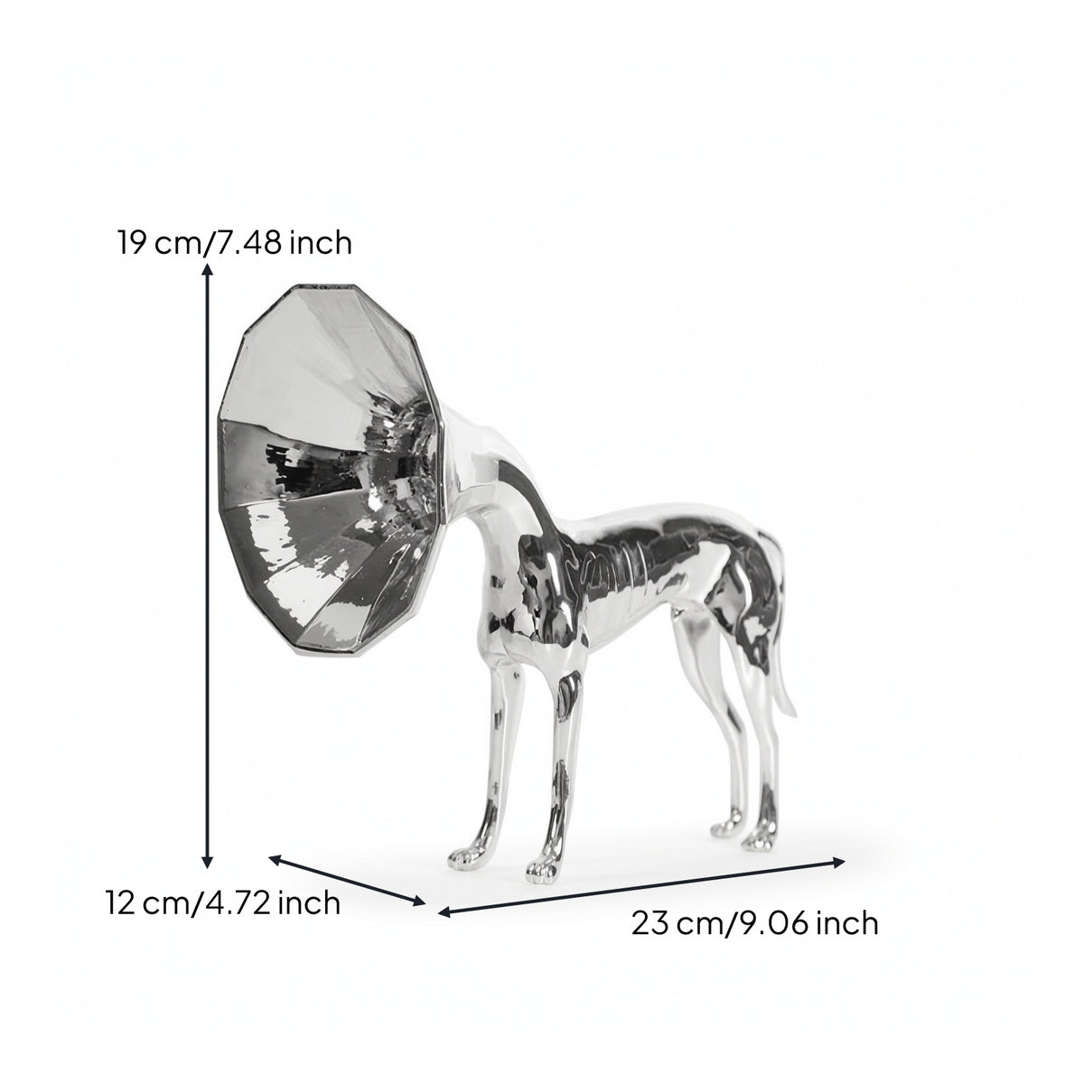 Dog Figurine Abstract Dog Sculpture Nordic for Entryway, Bedroom, Art Collectors
