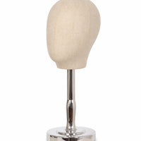 Polished Mannequin Head Stand Stable Mannequin Head with Metal Base Sturdy Hat Display Stand Heavy Duty for Studios