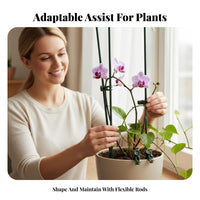 Bendable Design Flexible Shaping Wire Gentle on Plants Soft-Coated Twist Cord Strong Metal center Plant Stake Cut to Size for Houseplant Owners, DIY hobbyists, homeowners, Indoor, Indoors, Balcony, verdanthouse