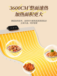 小泽熊柔性加热暖菜板家用热菜板饭菜保温板垫折叠多功能暖菜神器