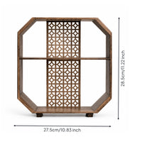 Tabletop Display Shelf Rustic Wooden Display Shelf Smooth Surface