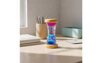 Colorful Wooden Liquid Timer Decorative Liquid Hourglass Calming Wooden Sand Timer Learning Tool