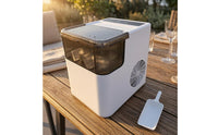 Translucent Lid Ice Maker White Housing Countertop Ice Maker for Home Use
