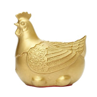 Chicken Figurine Carved Chicken Ornament Decorative Sculpture for Living Room