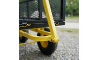 Yard Pull Wagon Large Capacity Heavy Duty Garden Cart Rotating Handle Garden Wagon Cart for Camping