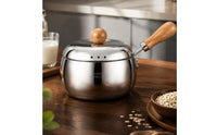 Milk Pot with Lid Food-Grade Milk Pot Compact for Singles, Parents