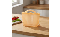 Silicone Tote Waterproof Tote Bag with Handle Translucent Silicone Bag for Beach, Pool, Travel