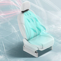 Hook-and-Loop Mount Car Seat Fan 1.5 M Cable Headrest Fan Compact Rectangular