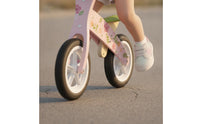 Wooden Balance Bike Low Low-Step Wooden Learning Bike Compact Balance Toy for Young Children, Kids, Park, Backyard