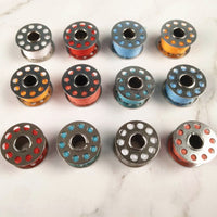 Pre-wound and Empty Bobbins for Sewing Machines - Plastic and Metal Options