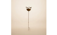 Bird Bath with Shallow Basin Outdoor Bird Bath Stake Long-Lasting for Lawns
