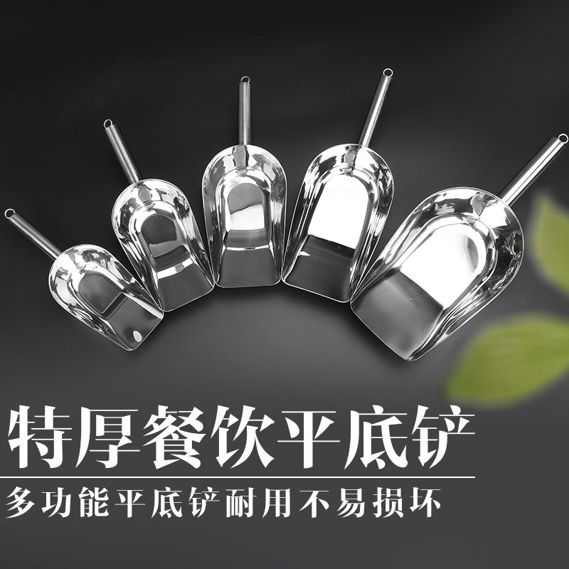 Stainless Steel Multi-Purpose Food Scoop for Ice, Flour, Rice, and More