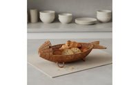 Lightweight Marine Basket Easy to Clean Fruit Tray Air-Circulating Weave for Dessert Display