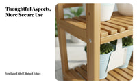 Tiered Plant Stand Indoor & outsidedoor Use Display display-space Saving for Gardeners