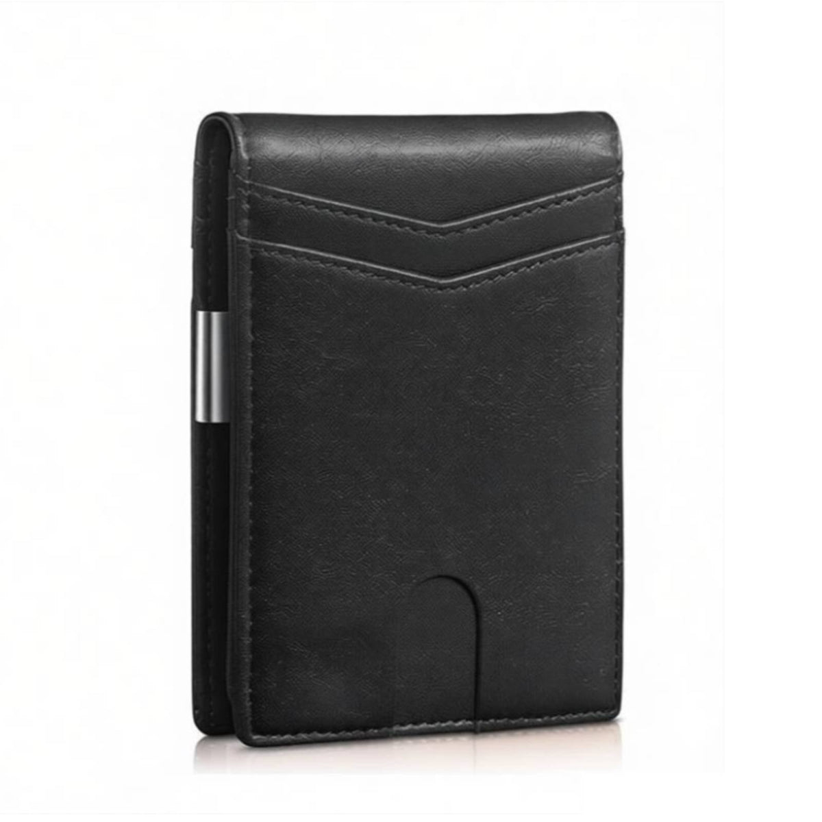Men's Data-Blocking Wallet Large Capacity Carbon Fiber Money Bill Keeper Microfiber Leather Carbon Fiber Card Holder for Travel