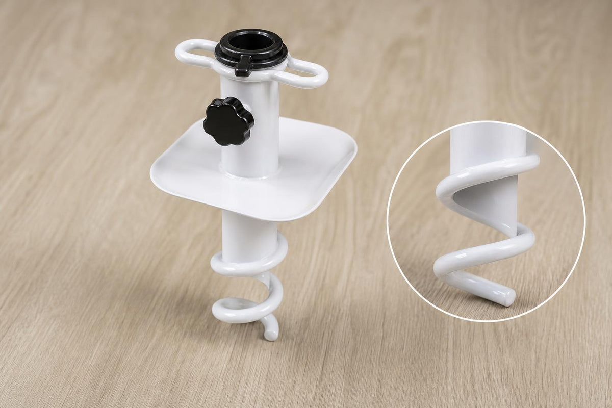 Outdoor Beach Umbrella Base, Iron Spiral Ground Anchor for Portable Sunshade, Stall Umbrella Fixed Base, Sand Anchor