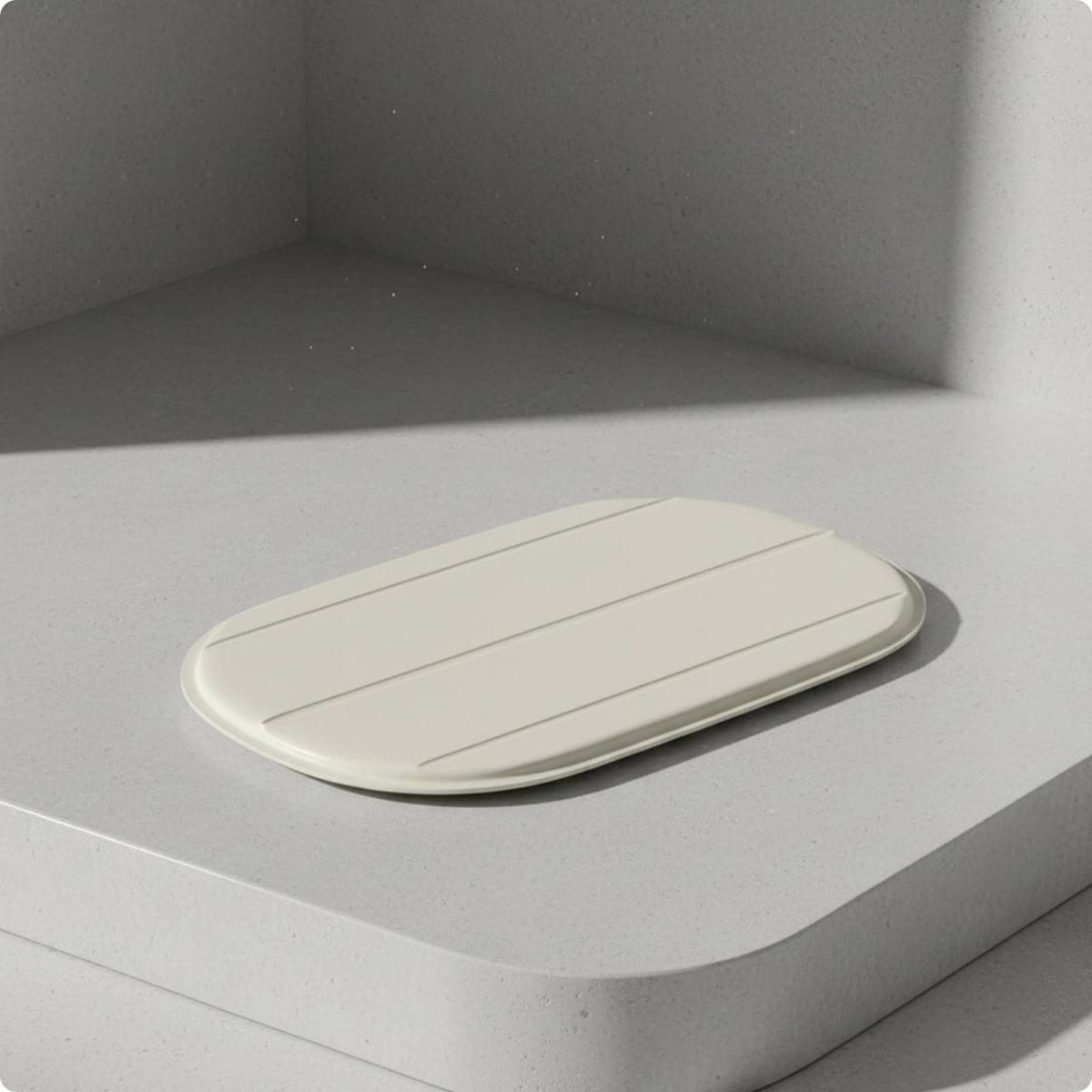 Polished Surface Oval Cooling Mat Rounded Corners Raised-Edge Cooling Tray Easy to Clean Pet Gear Portable