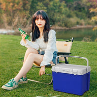 Lunch Box Cool Bag with Ice Pack and PU Foam Insulation, 72-Hour Cold Delivery Bag for Shopping Bags, Large Handheld Ice Box, Portable Chest
