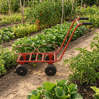 Fruit Picking Cart Tubular Frame Vegetable Picking Wire Structure Grid Garden Tool for Gardens