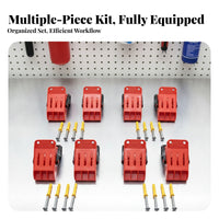 4 Pieces Slotted Red Floor Mat Clip Corrosion-Resistant Car Mat Holder Clip Vehicle Accessory Removable Non-Slip