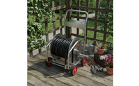 Hose Reel Cart Easy Winding Wheeled Garden Hose Winder Heavy Duty Outdoor Storage for Patio