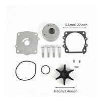 Outboard Water Pump Repair Kit 115/130HP 6N6-W0078-00 Compatible Water Pump Impeller Repair Kit Stainless Steel for Boat Owners
