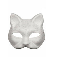 Blank Canine Mask Wearable Unpainted Canine Mask Lightweight for Art Class