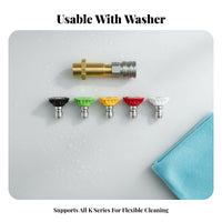 Wide Compatibility Foam Cannon Adapter Heavy Duty Pressure Washer Adapter Solid Connection High Pressure Connector Long-Lasting for DIY Enthusiasts, Driveway Cleaning