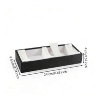 Jewelry Display Tray with Slots 10-Slot Bangle Tray Slimline Leather-Covered for Jewelers, Showcases, Home Storage
