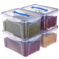 JEKO Food Grade PP Transparent Refrigerator Storage Container with Lid and Dividers