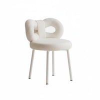 Ribbonknot spinerest Upholstered Makeup Chair Cream aesthetic Ribbon spine Stool Gold-Finished Legs Vanity Seat Elegant Design for Girls, Women, Teens, Bedroom, dressing area, Walk-in Closet