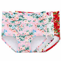 Women's High Waisted Knickers Multipack with Graphene Gusset, Postpartum Maternity Pants for Ladies Plus Size, Soft Milk Silk Acetate Fiber Material