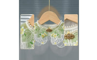 Beaded Detachable Collar Embroidered Collar with Pearls Scalloped Accessory Decorative for Photoshoots